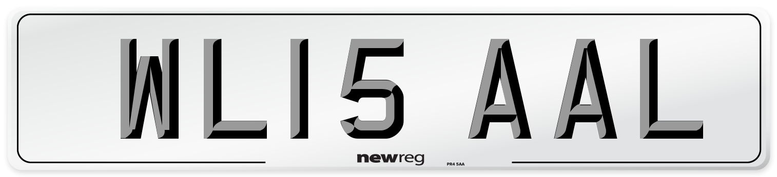 WL15 AAL Number Plate from New Reg